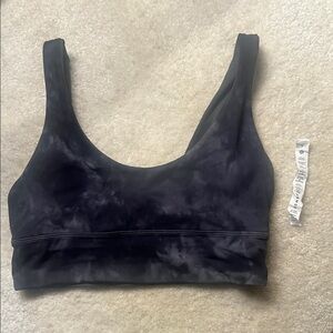 LuluLemon Women's gray/black Sports Bra